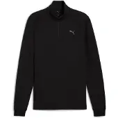 Puma Hommes, Pull-over, M Cloudspun 1/4 Zip, Noir, (S)