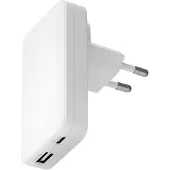 dbramante1928 Chargeur Re-charge Pro Slim USB-C 45 W et USB-A 30 W - Blanc