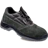 EDM Chaussures de sécurité en croûte de cuir perforée grise s1p src taille 46 blackleather