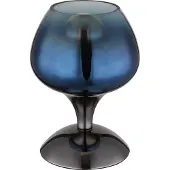 Globo Lampe de table en bronze Maxy avec verre bleu Ø 15cm