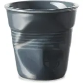 Revol 180 ml tasse à froisser Cappuccino graphite, Tasse, Gris