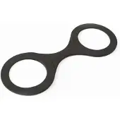 Sei mio - menottes en silicone - taille M - noir
