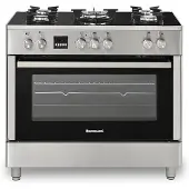 Ravanson Kwge-k90 Gas Kitchen With Electric Oven Argenté
