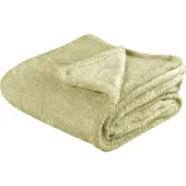 Beliani Couverture Namdu 125 X 150 Cm Vert Olive