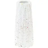 Beliani Vase en céramique blanc 24 cm AMALIADA (1x)