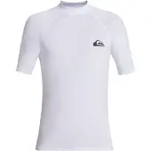 Quiksilver Upf50 Short Sleeve Rash Guard Blanc L Homme