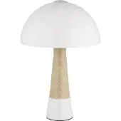 Globo Lampe de table unique Paulin Ø 25 cm brun sable