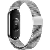 Beline Mi Band 9/8 Magnetic Strap Silver (Acier inoxydable, Métallique), Sangles de montre, Argent