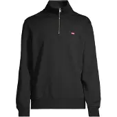 Levi's Sweat-shirt 'Original Housemark Quarter-Zip Pullover' rouge / noir / blanc