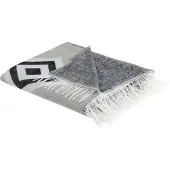Beliani Couverture Kattike Tissu 130 X 170 Cm Gris