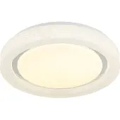 Globo Plafonnier LED, métal, blanc, D 38 cm