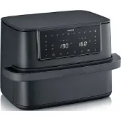 Severin FR 2490 friteuse Double 9 L Autonome 2600 W Friteuse d’air chaud Noir