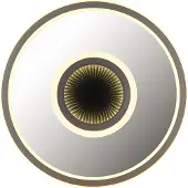 Globo Lighting Plafonnier LED, gris, effet 3D, D 43,2 cm