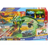 Hot Wheels Circuit de Voitures - Grande Morsure contre Rageasaur - - UneTaille - Circuit de Voitures