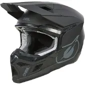 O'Neal 3SRS Solid Noir Mat Casque de Motocross Enfant Taille YL