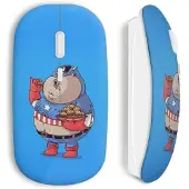 CAPACHEAP Souris Sans Fil Fat Captain America