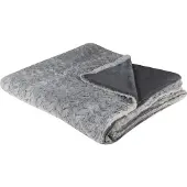 Beliani Couverture Saraswati 200 X 220 Cm Gris Clair