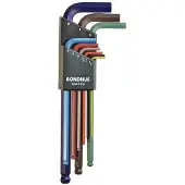 Bondhus Jeu De Clés Allen Colorguard 1.5-10 Mm 9 Pièces