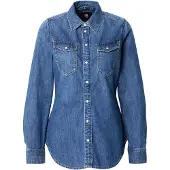 G-Star Chemise Slim Western - Bleu foncé - Femmes