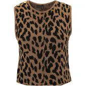 Only Petite Tops en tricot 'ONLVIENNA' umbra / noir