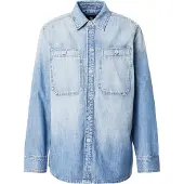 G-Star Regular Pocket Long Sleeve Shirt Bleu L Femme