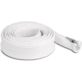 DeLOCK gaine tressée à fermeture, 2 m, 30 mm, blanche. -