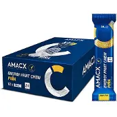 Amacx Fruit Chew Energy Bars Box Pineapple 38g 12 Units Bleu