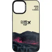 G-Case Climb to the Top Apple iPhone 14 Plus Hülle (Apple iPhone 14 Plus), Coque pour téléphone portable, Pink, Multicolore, Noir