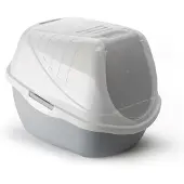 Pet Inn Bac à litière pour chat 54x40x40 cm gris