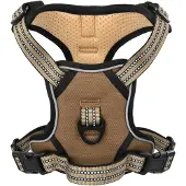 vidaXL Harnais réfléchissant pour chien Réglable Marron L