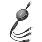 Usorteret 3w1 X113 1.1M Czarny Cable (1.10 m)