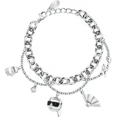 Karl Lagerfeld Klayd12 Bracelet Argenté Femme