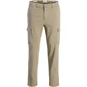 Jack & Jones Pantalon JPSTACE ARTHUR DOBBY CARGO hommes - Beige - US 32 / 32