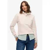 Superdry Essential Logo Emb Hoodie Rose L Femme