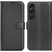 Screen Guard Professional Garde en cuir (Sony Xperia 1 VII), Coque pour téléphone portable, Noir