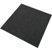 MonsterShop 40 x Dalles de moquette noire 10m2 Revêtement de sol commercial pour bureau Carré