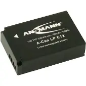 Ansmann A-canon Li-ion Lp-e12 750mah 7.4v Lithium Battery Argenté