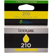Lexmark Cartouche d'encre 210 - Jaune - Jet d'encre - 500 pages - Lot de 1
