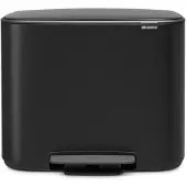 Brabantia Bo Poubelle à Pédale 36 Litres Mat Noir