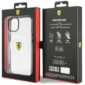 Ferrari Coque MagSafe transparente à motif pour iPhone 14