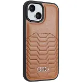 Audi Synthetic Leather Iphone 151413 6.1 Autpupcmip15gtd3bn Phone Case Marron