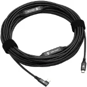 Cobra Tether 90º 10 M Usb-c To Usb-c Cable Noir