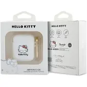 Hello Kitty Hka23Dkhsh Airpods 1/2 Coverbiały/White Silicone 3D Kitty Head