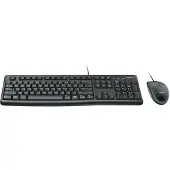 Logitech MK120 Clavier et souris, disposition du clavier russe, noir, souris incluse, russe, port USB