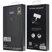 Audi Universal Phone Lanyard 28Cm 10Mm Leather Black/Black Au-Hslsl-Gt/D1-Bk