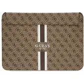 GUESS PU 4G Printed Stripes Computer Sleeve 13/14 - marron (14"), Sac pour notebook, Marron