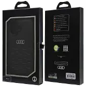 Audi Synthetic Leather Iphone 16 6.1Czarny/Black Hardcase Au-Tpupcip16-Gt/D2-Bk