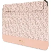 GUESS PU G Cube Computer Sleeve 13/14 - rose (14"), Sac pour notebook, Rose