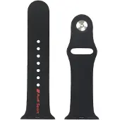 Audi Bracelet Apple Watch 40 mm en silicone noir avec logo Sport