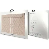 GUESS PU 4G imprimé Housse d'ordinateur à rayures 16" rose (16"), Sac pour notebook, Rose
